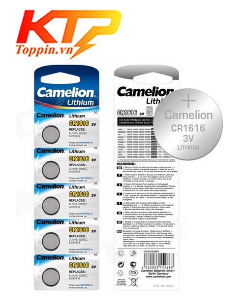 Pin Camelion CR1616 – Pin lithium 3v chính hãng